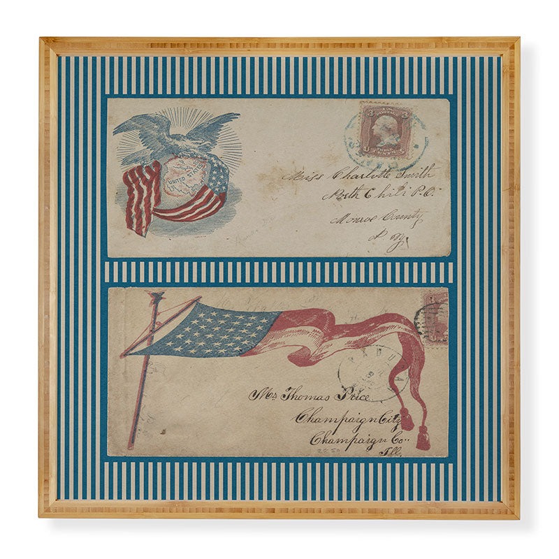 DENY Designs Civil War Envelopes Framed Wall Art