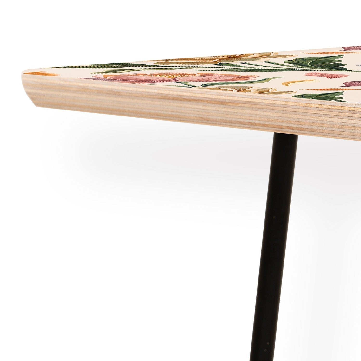 Marta Barragan Camarasa Hand Painted Peony Florals Coffee Table