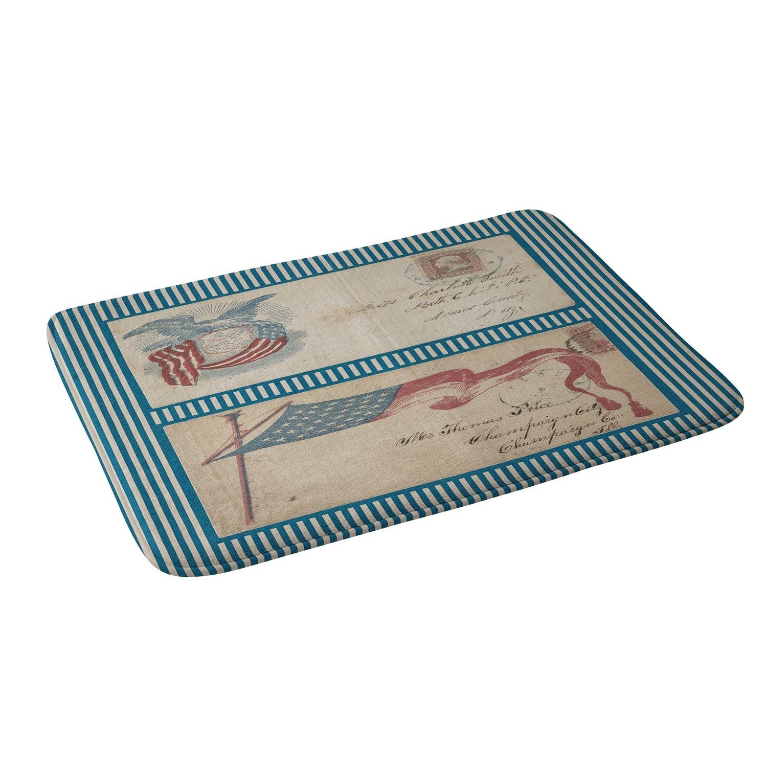 DENY Designs Civil War Envelopes Memory Foam Bath Mat