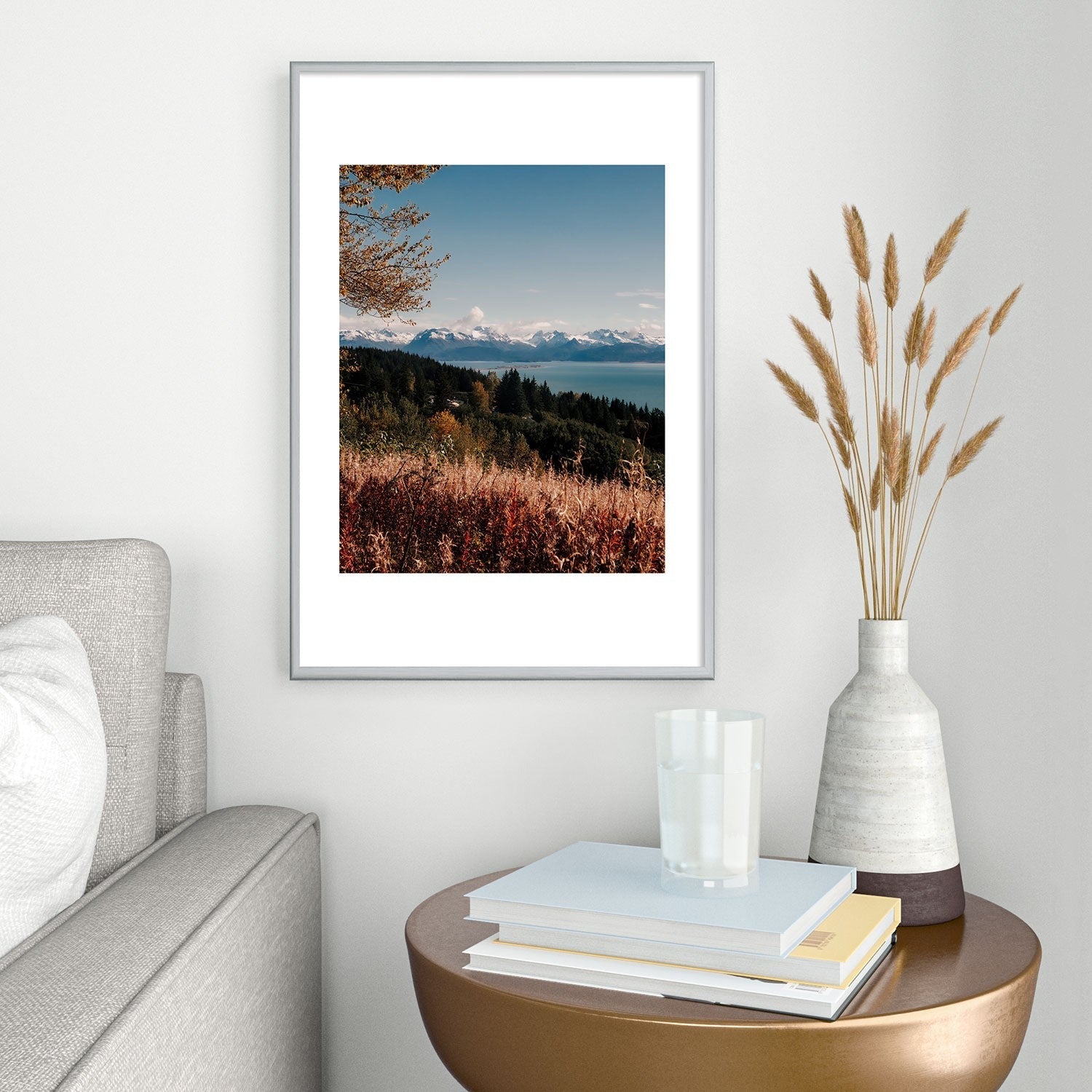 Hannah Kemp Homer Metal Framed Art Print