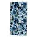 Ninola Design Botanic Retreat Ombre Abstract Watercolor Flowers Blue Navy Beach Towel
