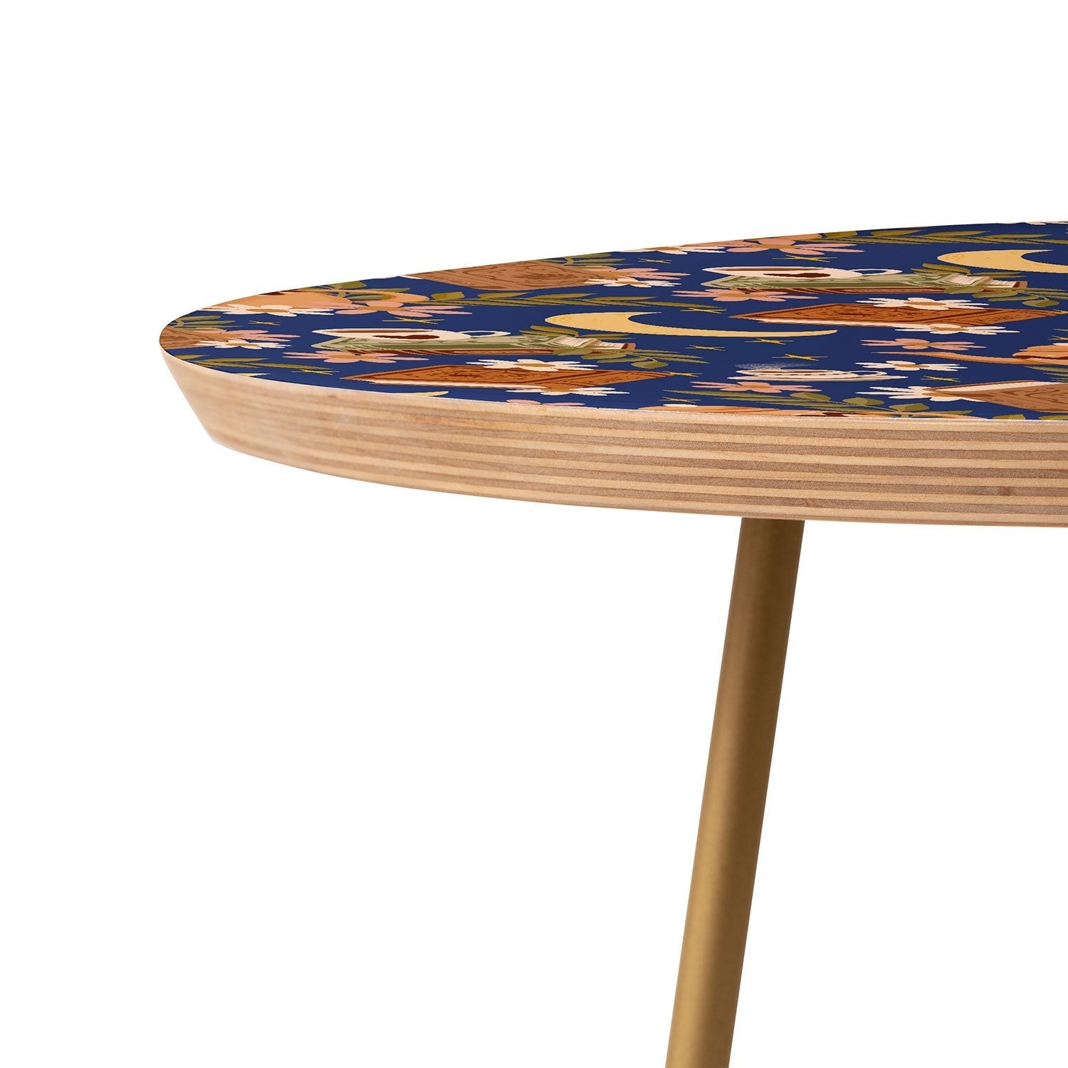 Avenie Moonlit Reading Nook II Round Side Table