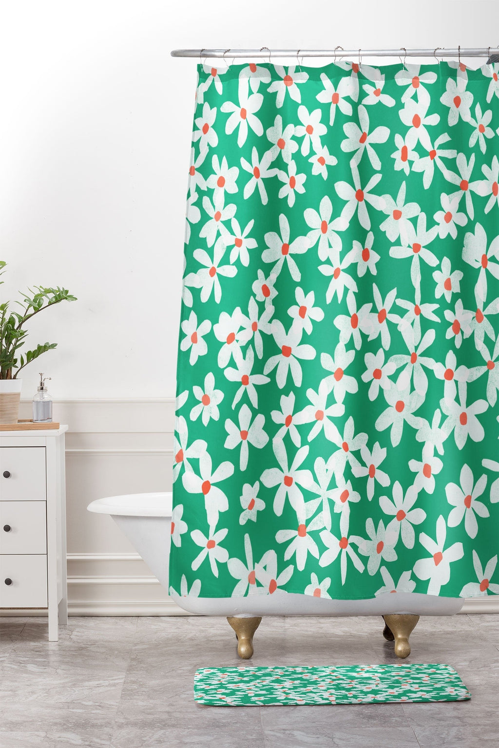 Garima Dhawan wildflowers 15 Memory Foam Bath Mat
