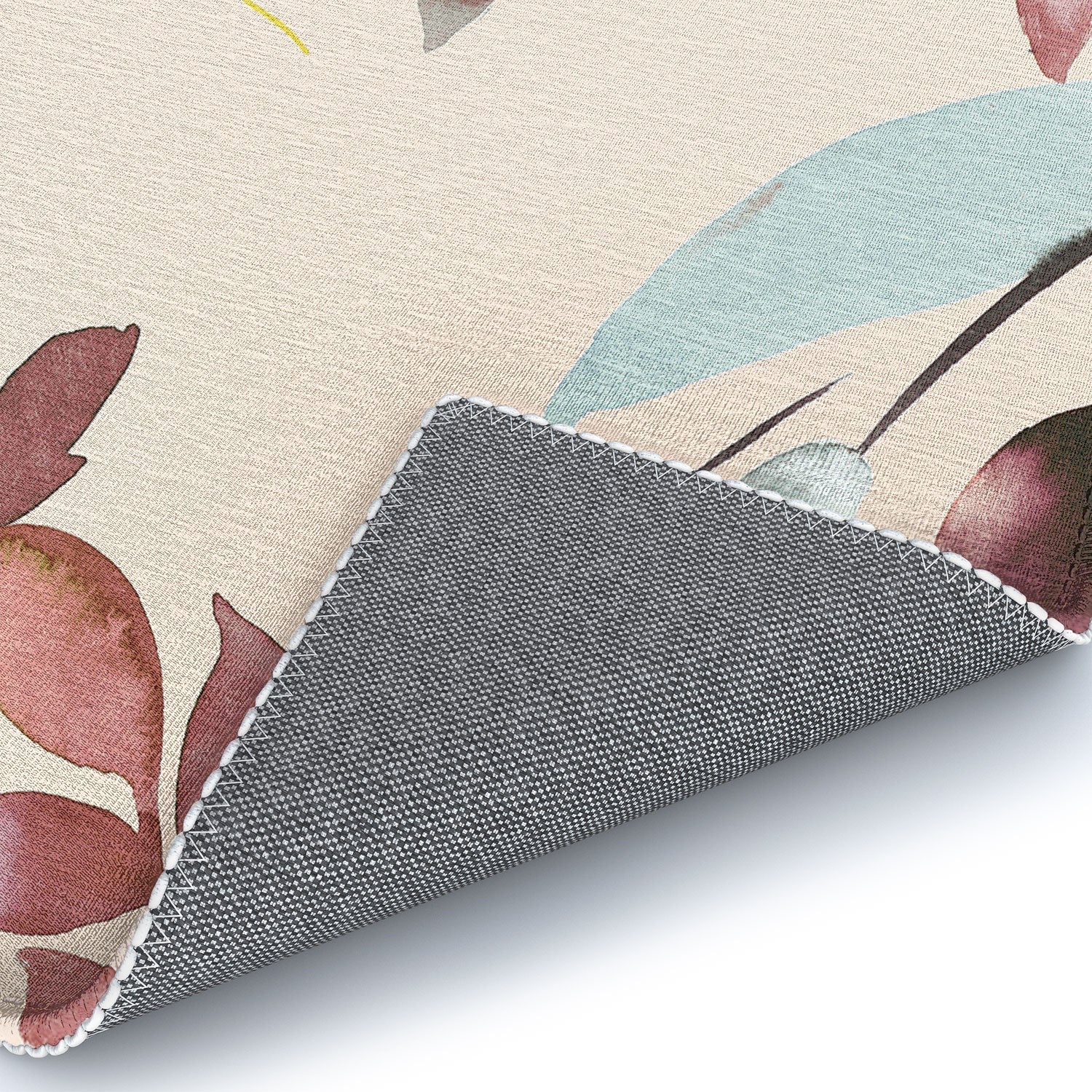 Ninola Design Botanic Retreat Floral Oleander Whimsical Soft Pink Area Rug