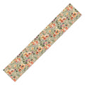 Ninola Design Botanic Retreat Painterly Tropical Flowers Sage Green Table Runner
