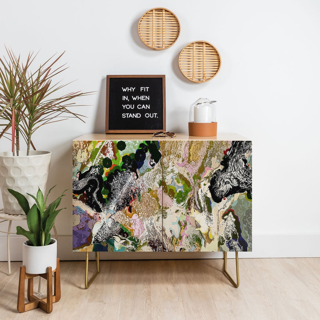 83 Oranges Echoes Beneath the Surface Credenza