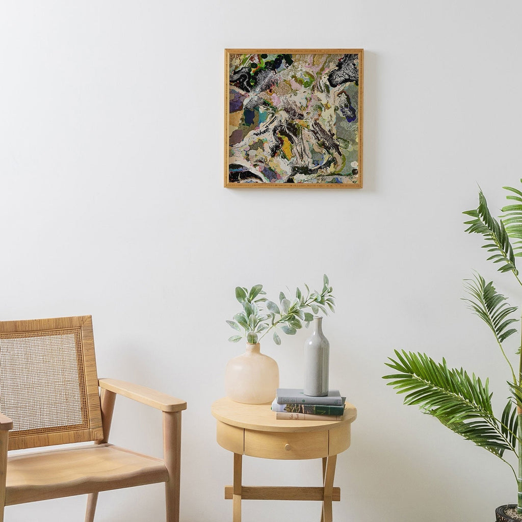 83 Oranges Echoes Beneath the Surface Framed Wall Art