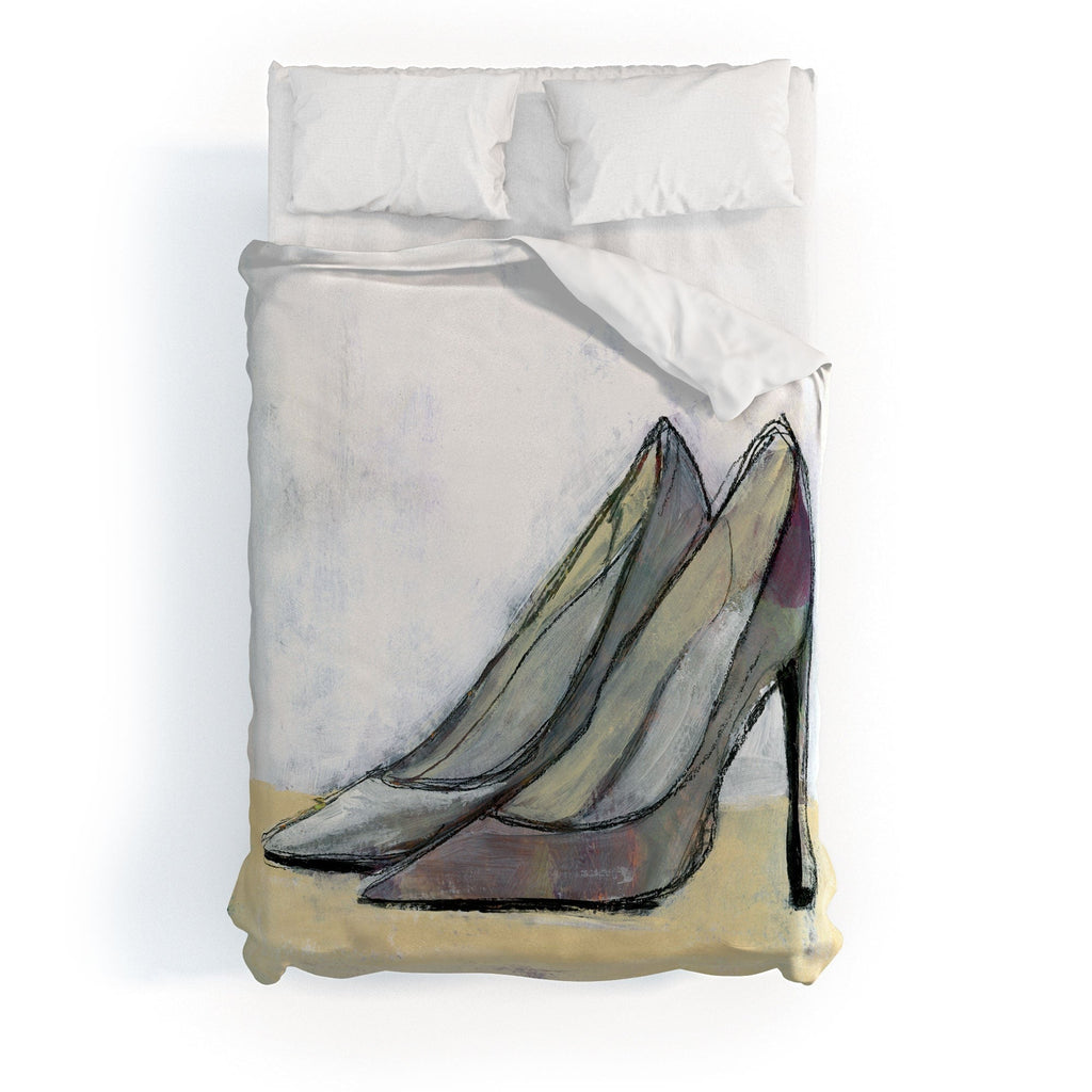 Sophia Buddenhagen Grey Stiletto Duvet Cover