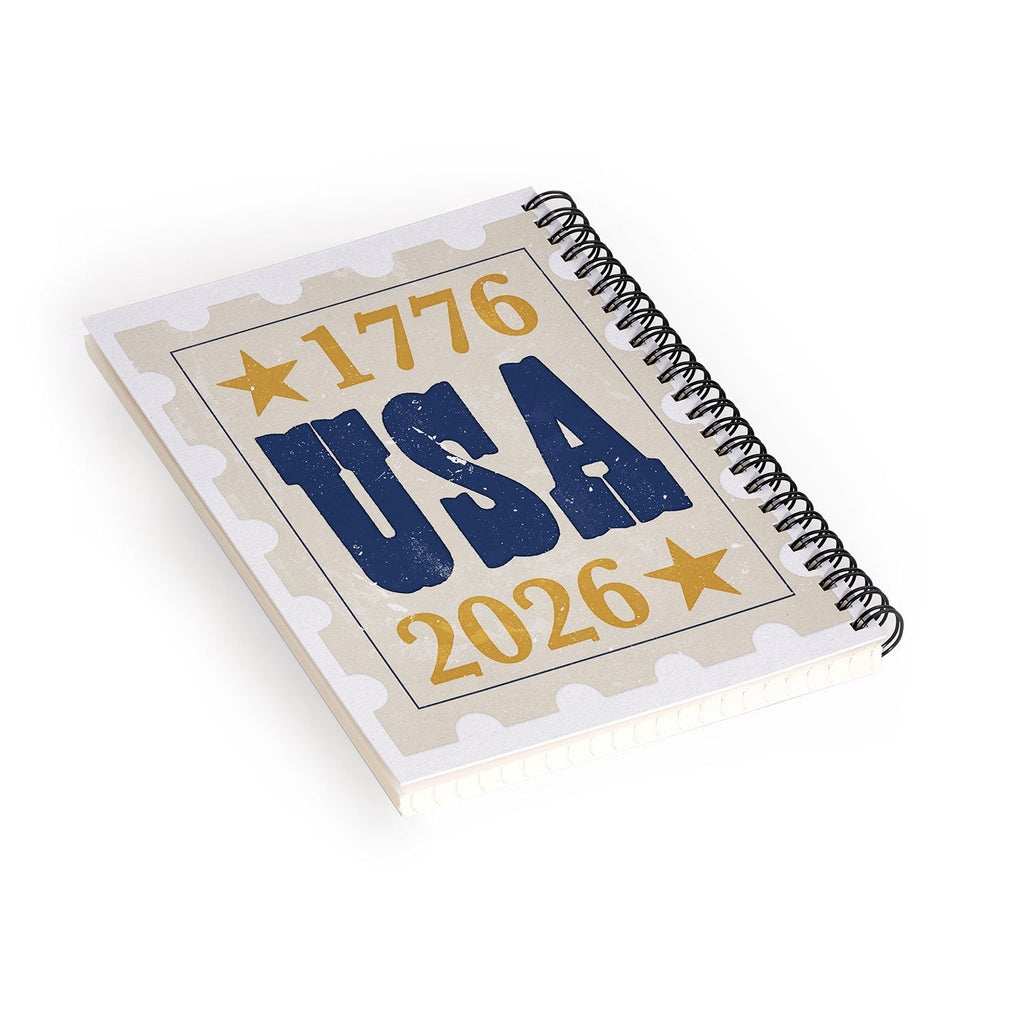 DENY Designs USA Stamp Spiral Notebook