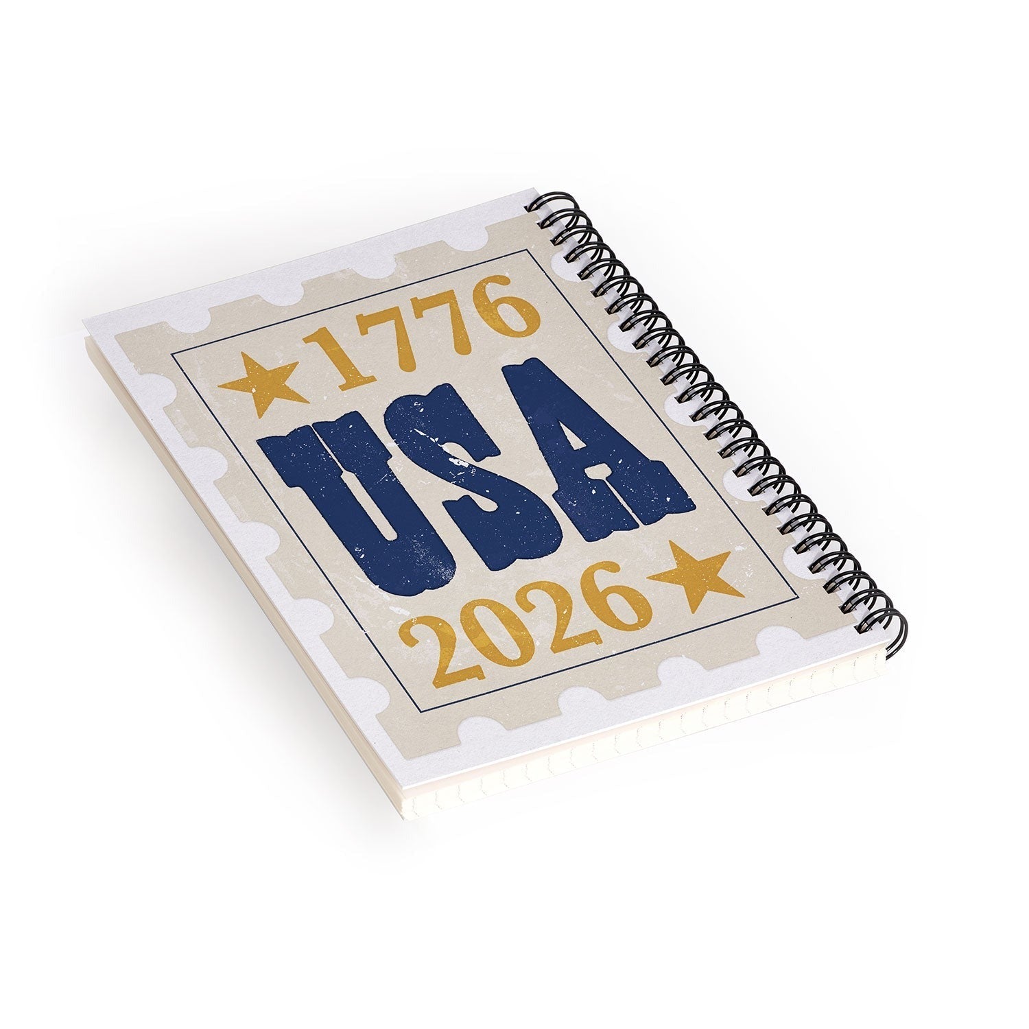 DENY Designs USA Stamp Spiral Notebook