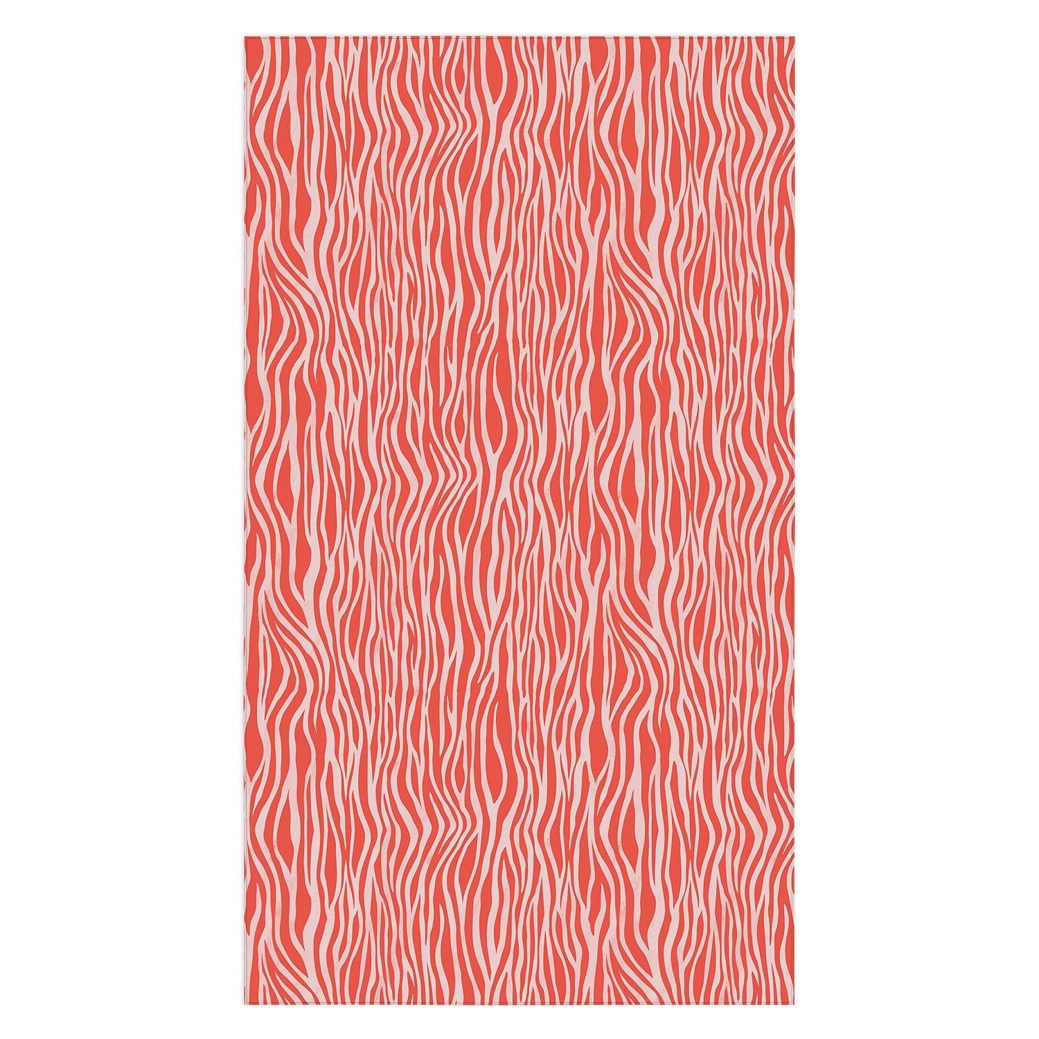 Avenie BR Red Zebra Stripe Tablecloth