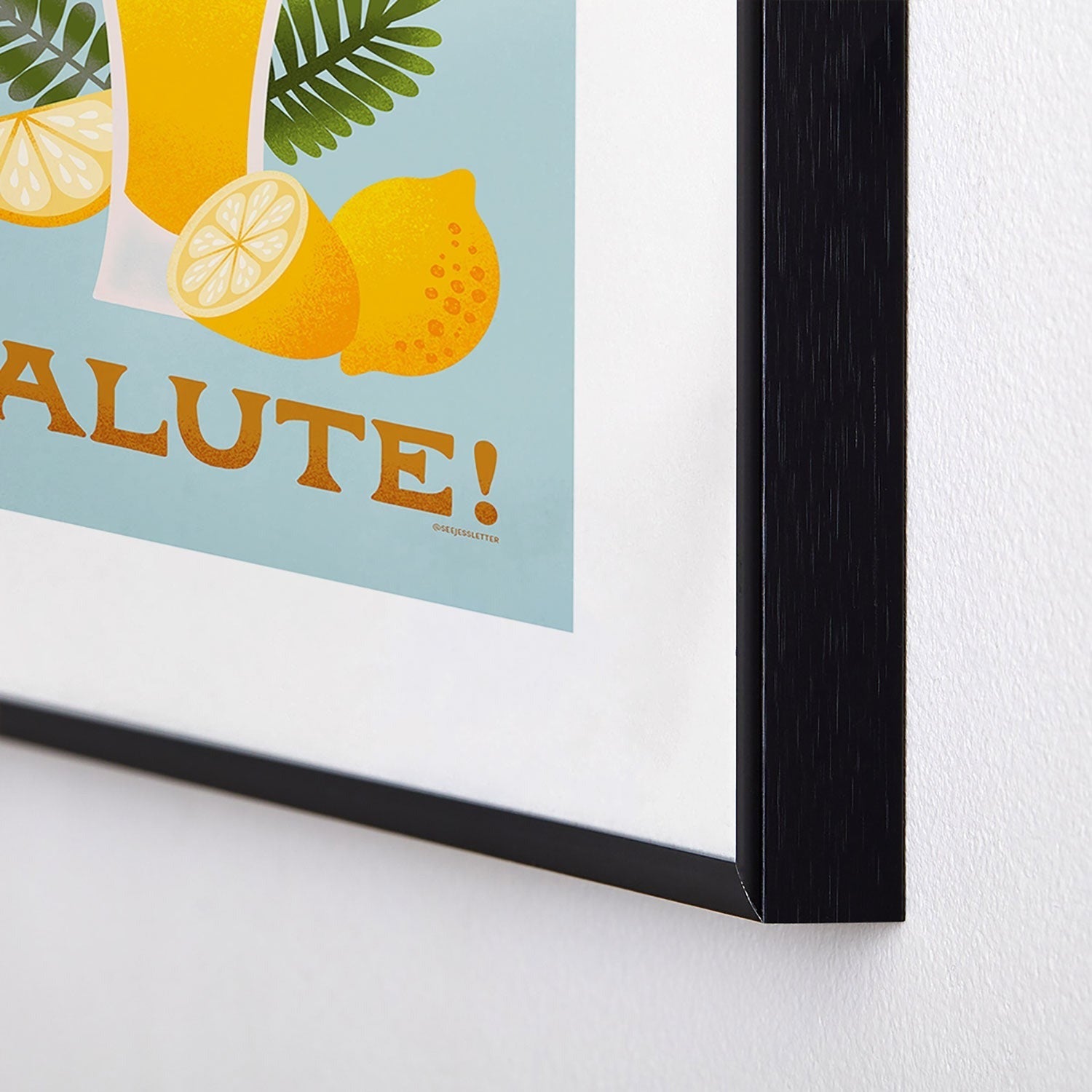 Jessica Molina Limoncello Cocktail Metal Framed Art Print
