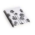 Gal Design Black And White Palms Spiral Notebook