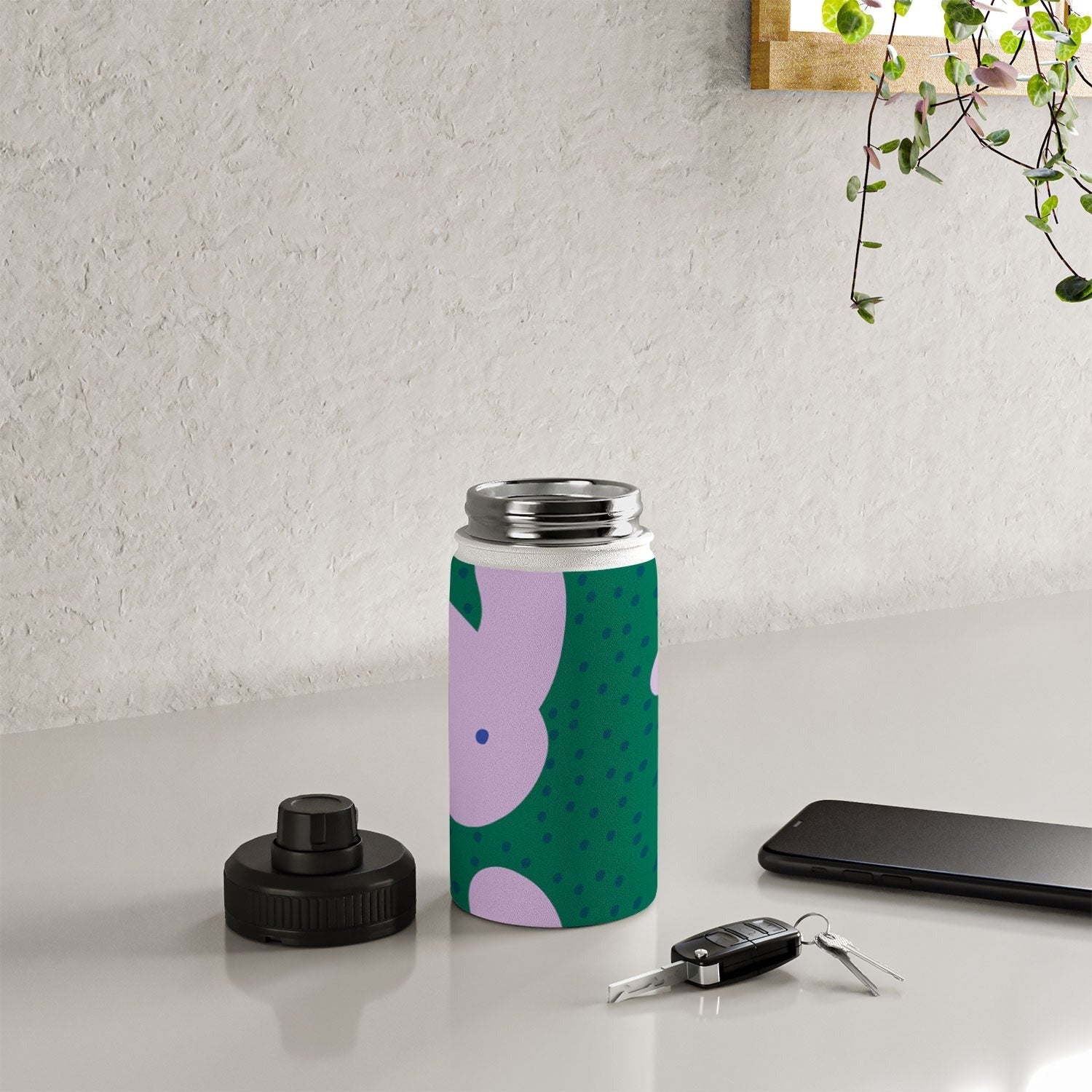 Camilla Foss Pebbles and Rabbit Water Bottle