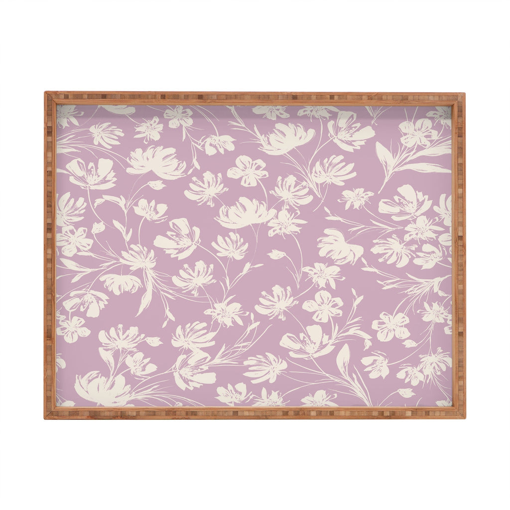 Gabriela Fuente Martine Lilac Rectangular Tray