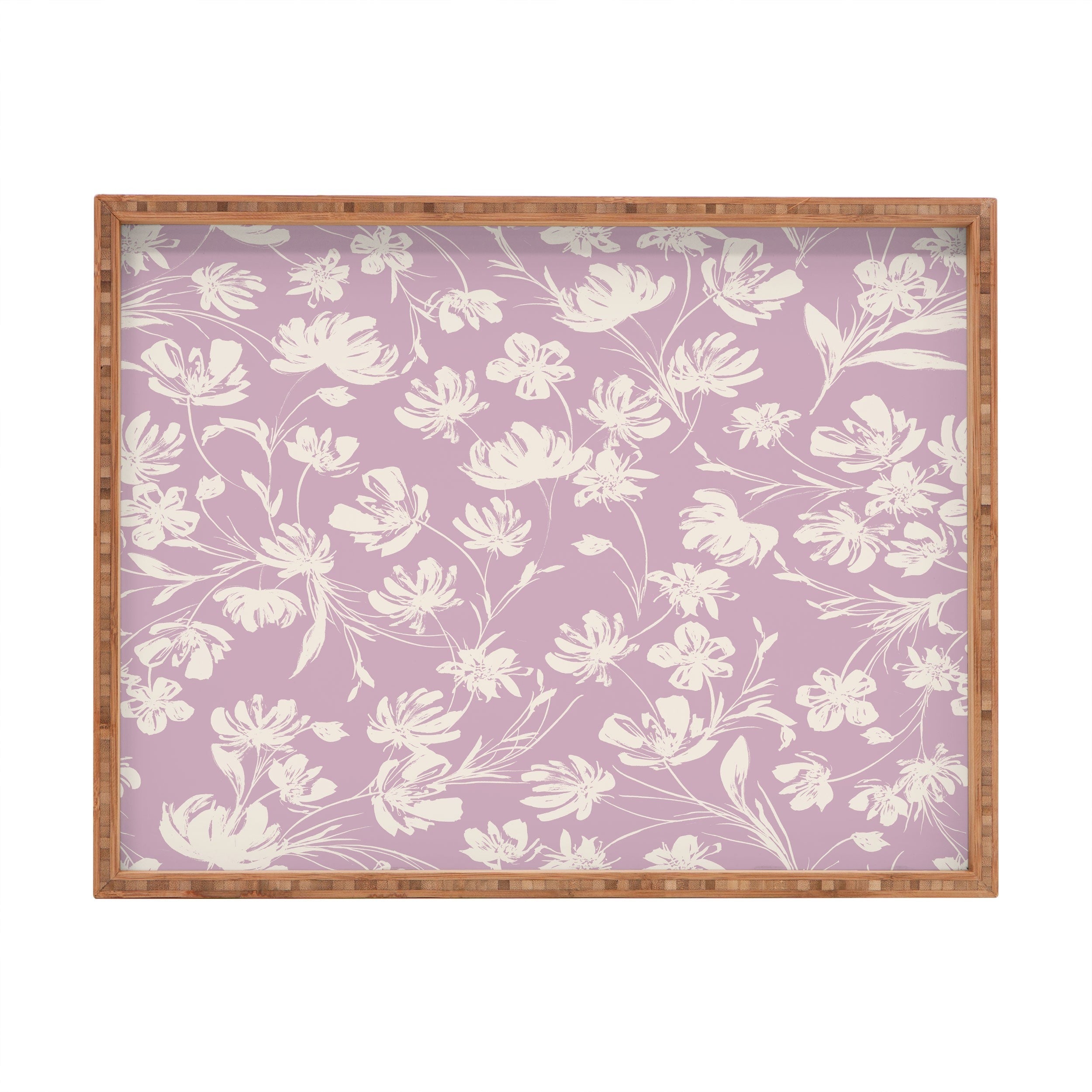 Gabriela Fuente Martine Lilac Rectangular Tray