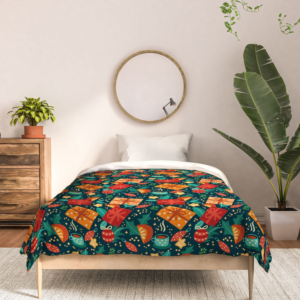 Valeria Frustaci Christmas pattern Comforter