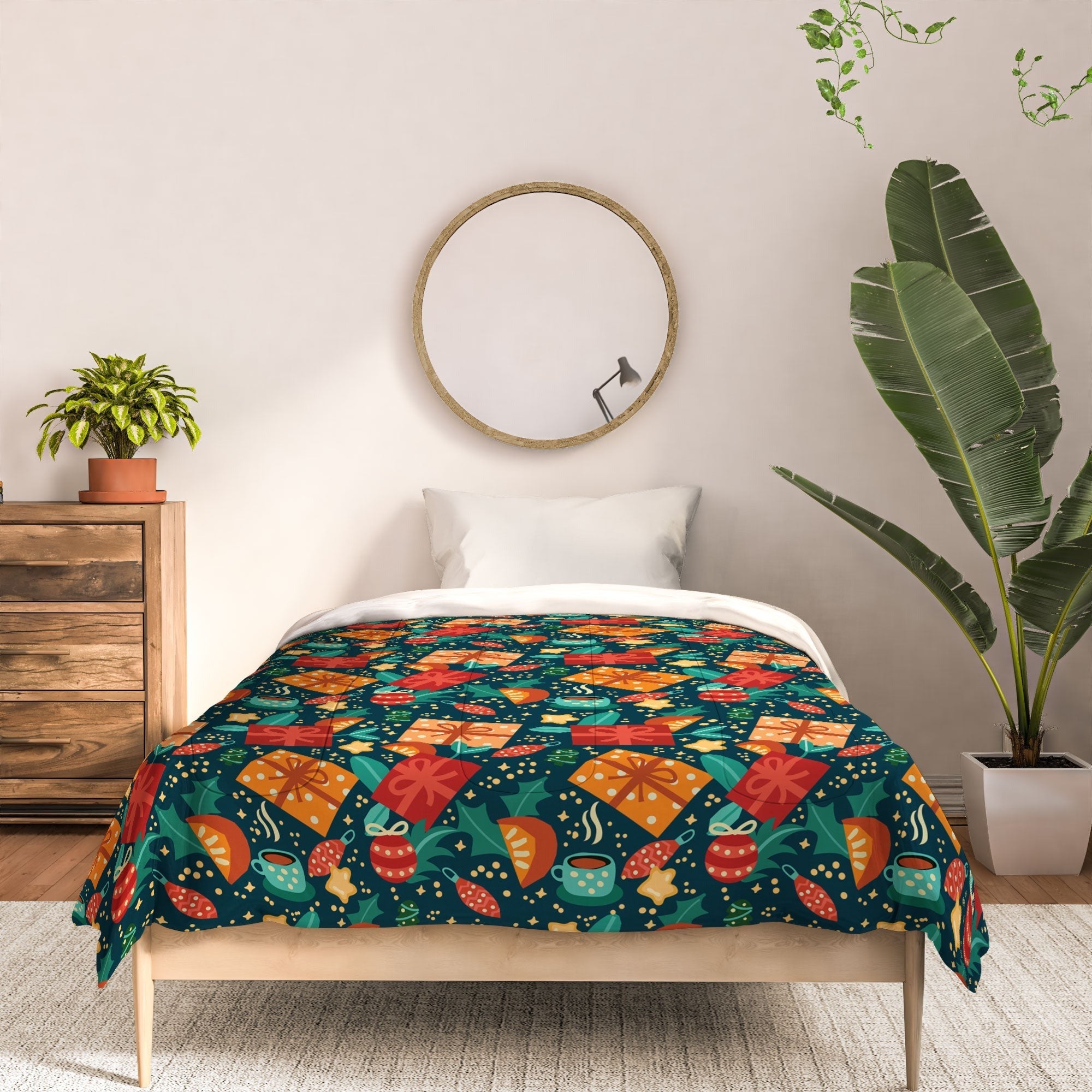 Valeria Frustaci Christmas pattern Comforter