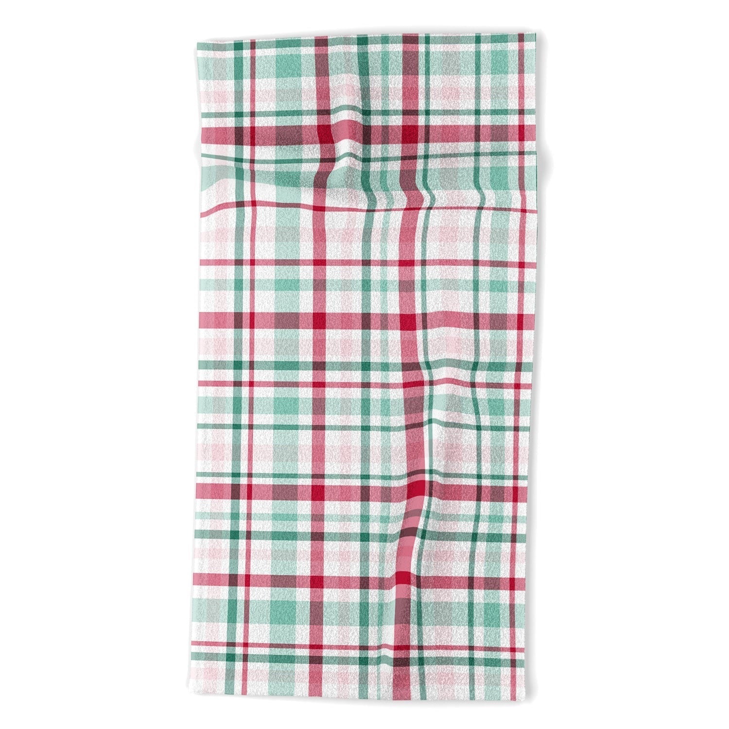 Lisa Argyropoulos Merry Vintage Plaid Beach Towel