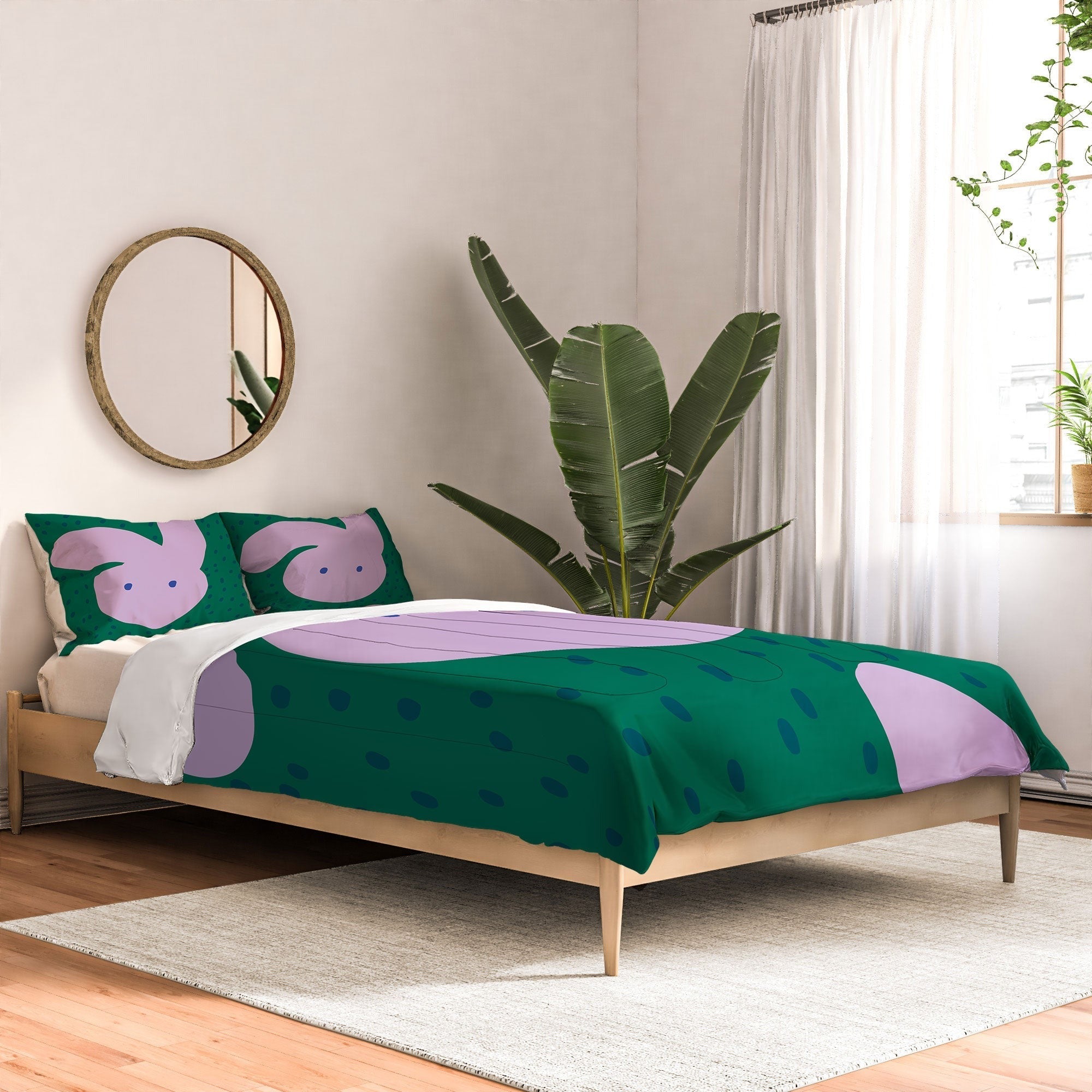 Camilla Foss Pebbles and Rabbit Comforter