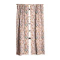 Ninola Design Botanic Retreat Floral Oleander Whimsical Soft Pink Blackout Window Curtain