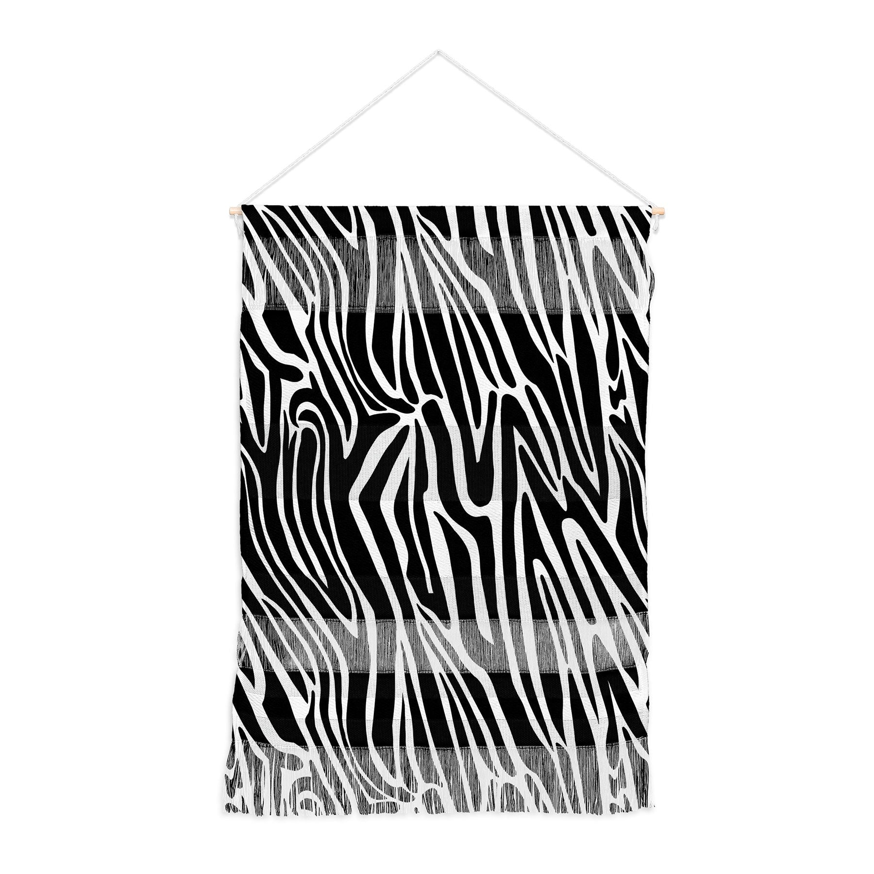 Jennifer Labre Wild Zebra Wall Hanging Portrait