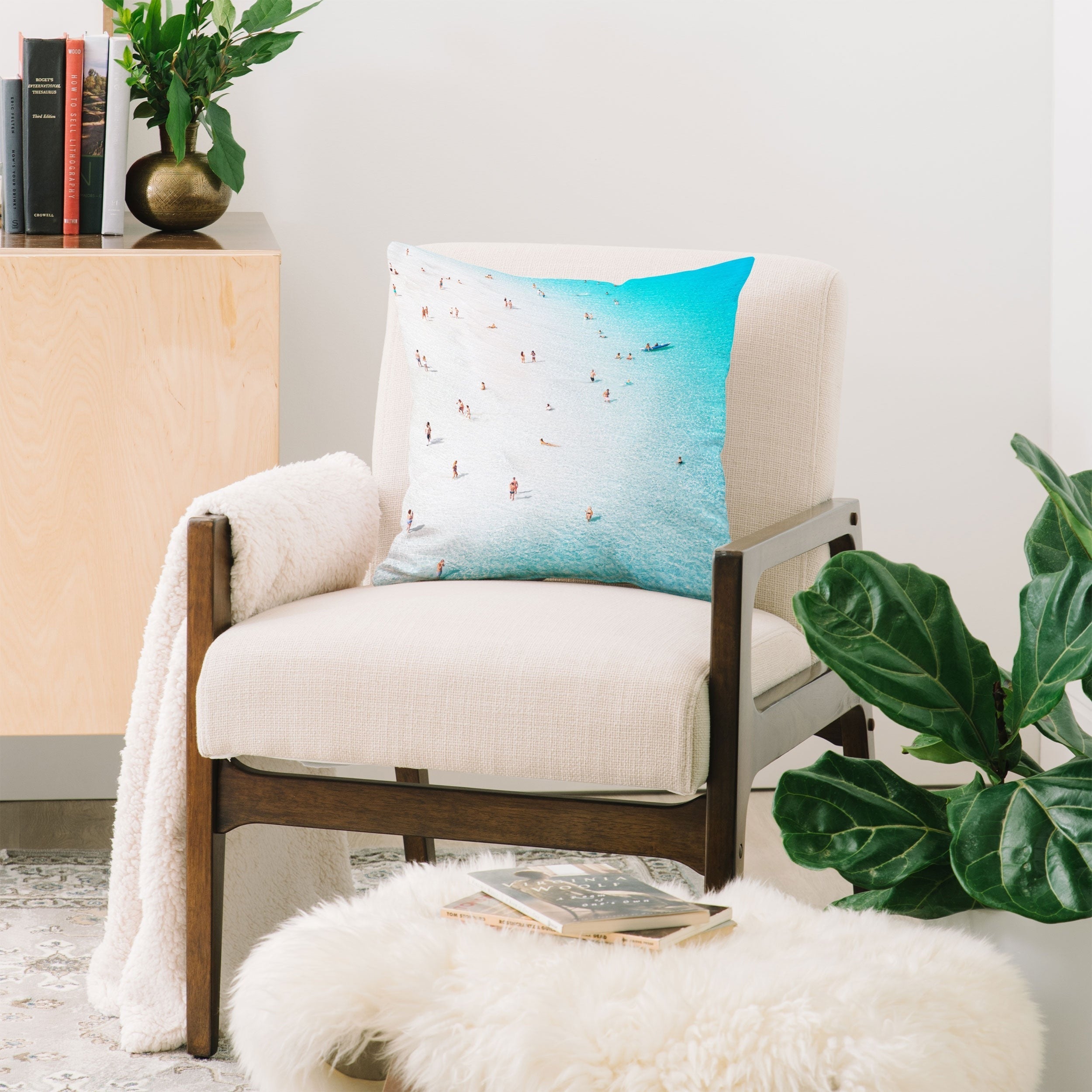 Gal Design Beach Daydream Throw Pillow