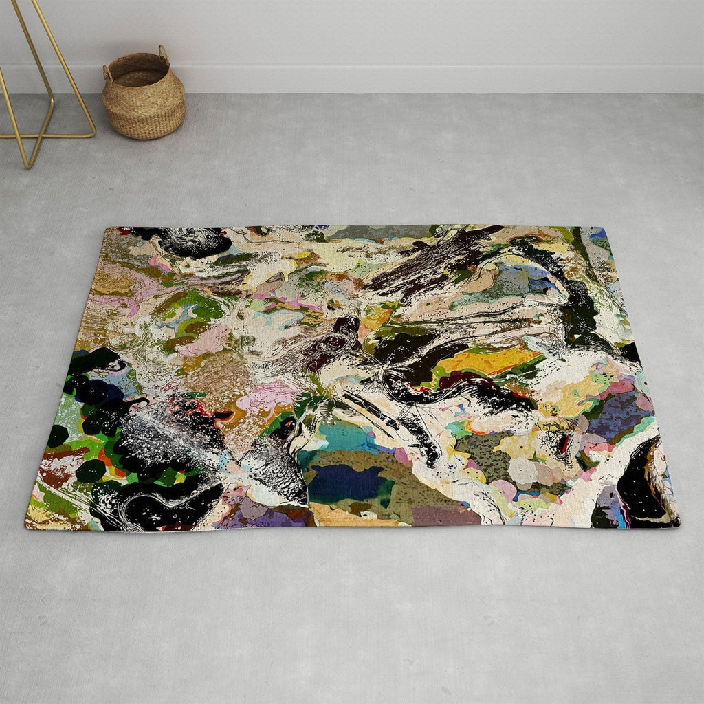 83 Oranges Echoes Beneath the Surface Area Rug