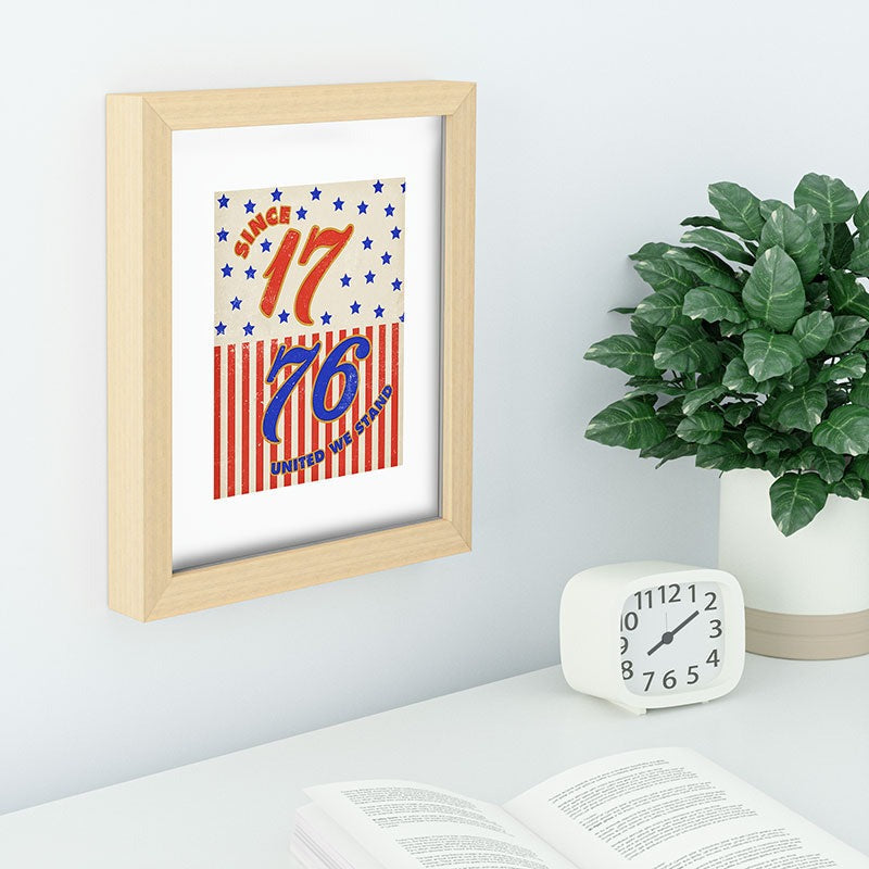 DENY Designs 1776 Stars Recessed Framing Rectangle