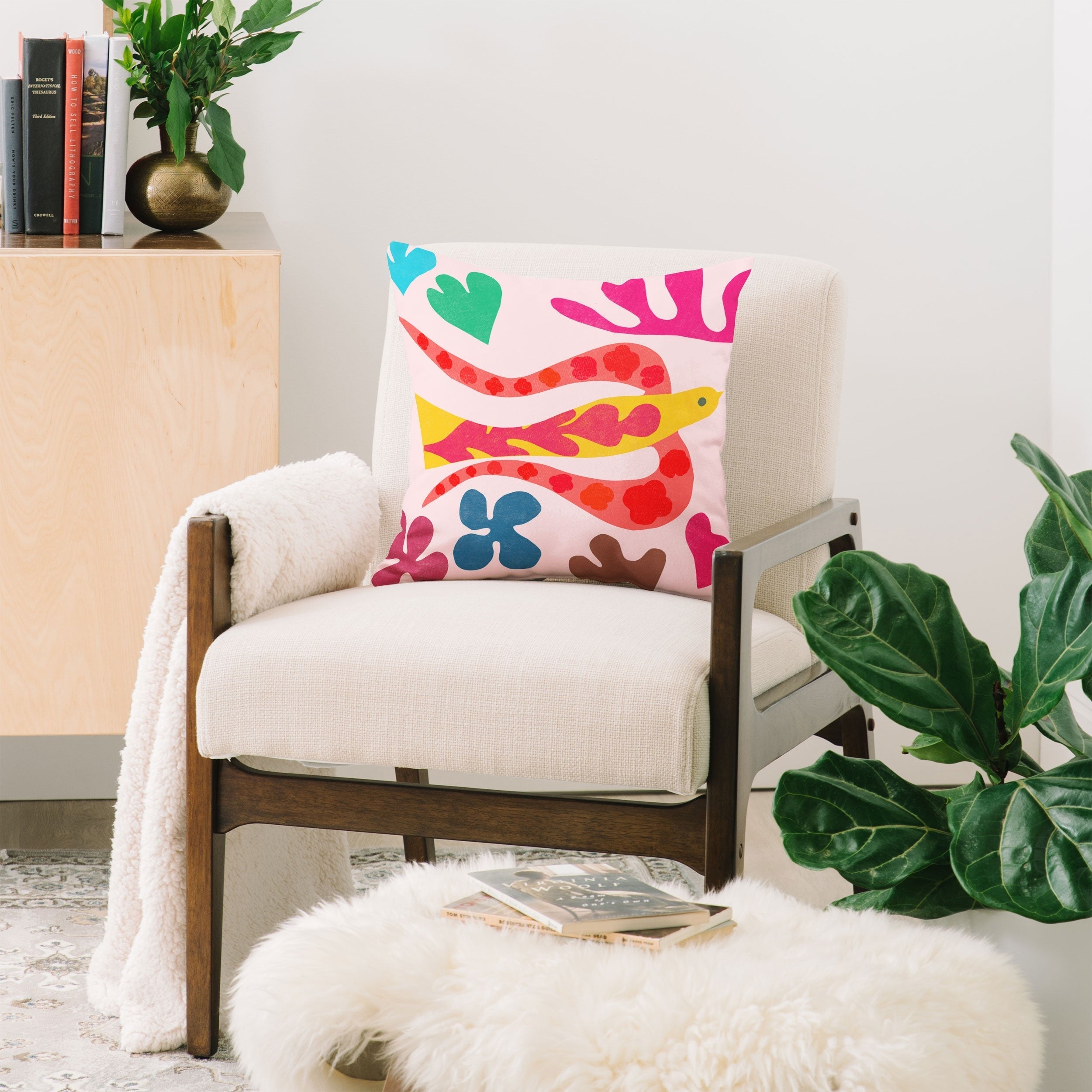 Garima Dhawan Cutouts 49 Throw Pillow