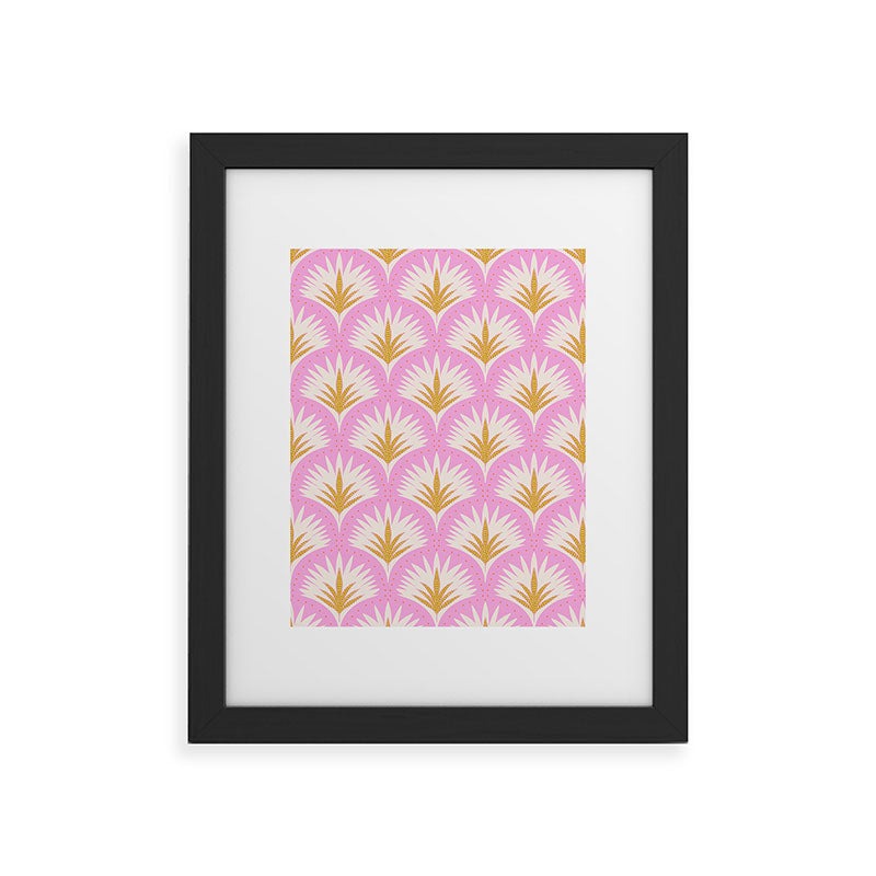 Jennifer Labre Pink Palmetto Framed Art Print