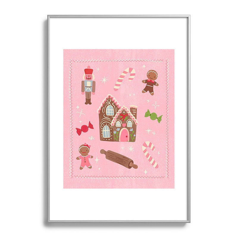 carriecantwell Sweet Christmas Holidays Metal Framed Art Print