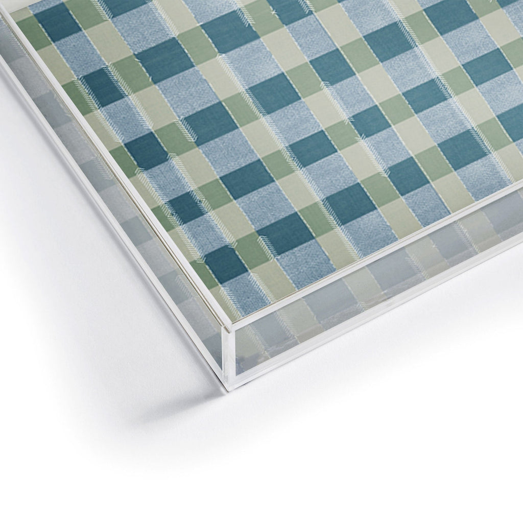 Marta Barragan Camarasa Country Style Checks Acrylic Tray