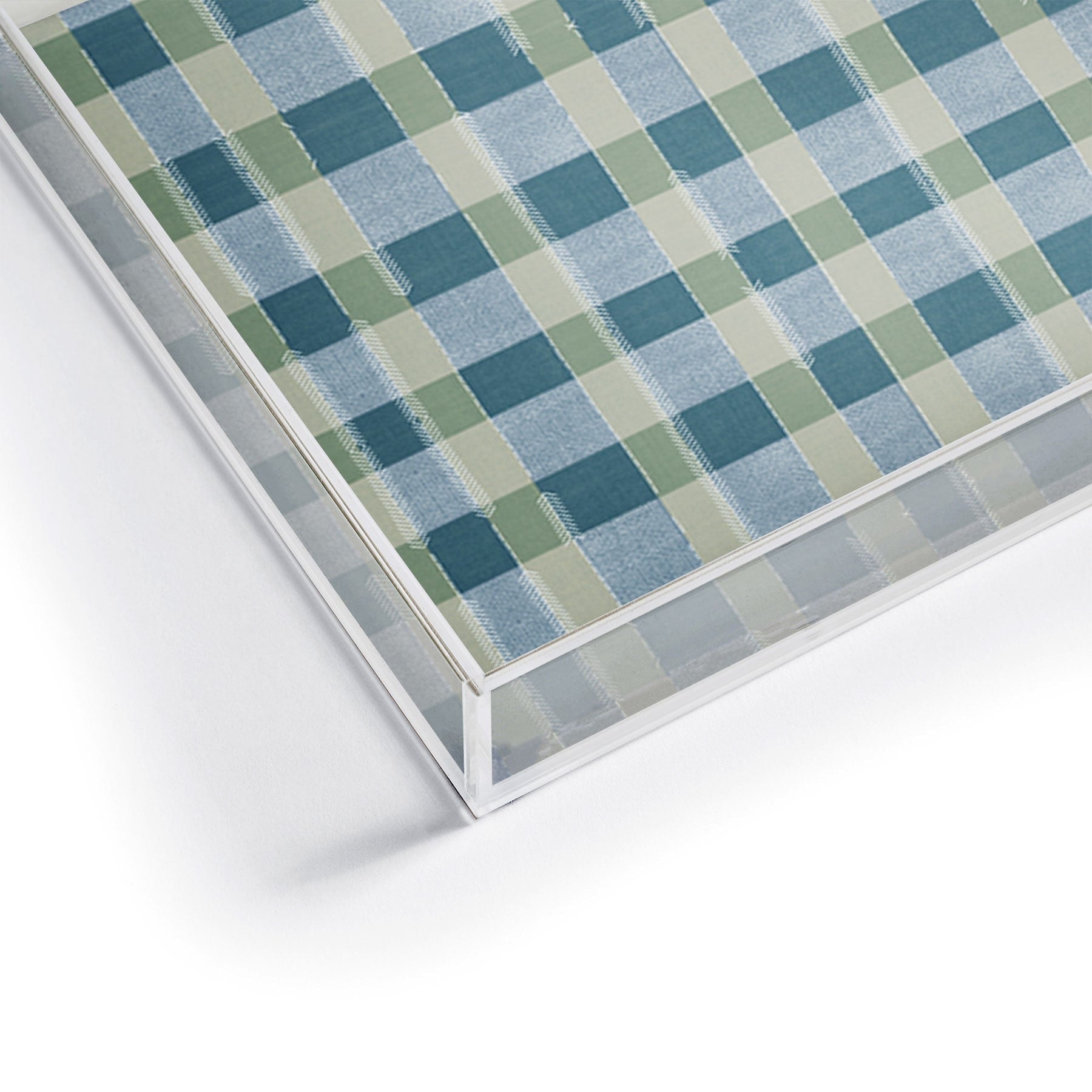 Marta Barragan Camarasa Country Style Checks Acrylic Tray