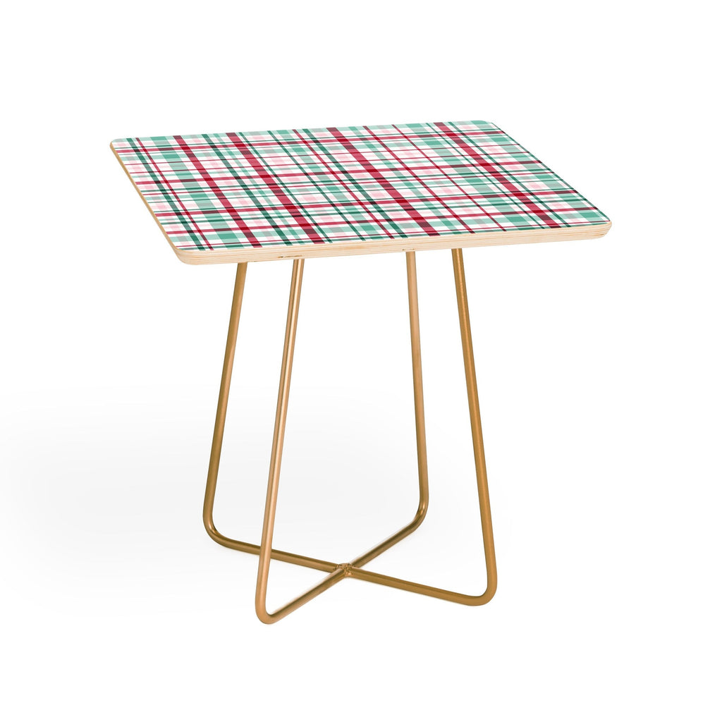 Lisa Argyropoulos Merry Vintage Plaid Side Table