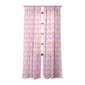 Jennifer Labre Pink Palmetto Sheer Window Curtain