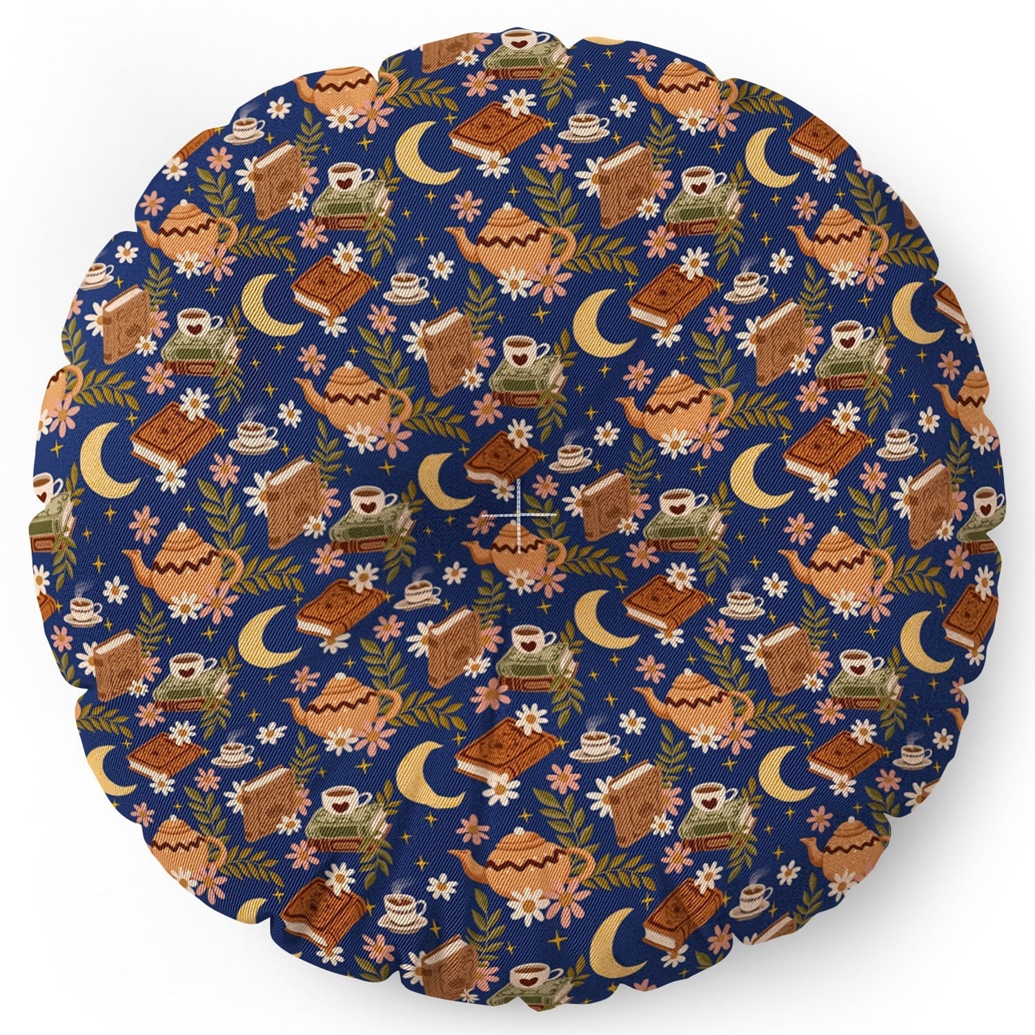 Avenie Moonlit Reading Nook II Floor Pillow Round