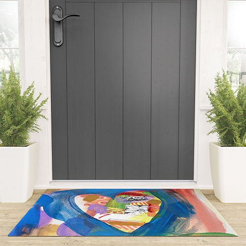 Natalie Baca Lucky in Love Welcome Mat