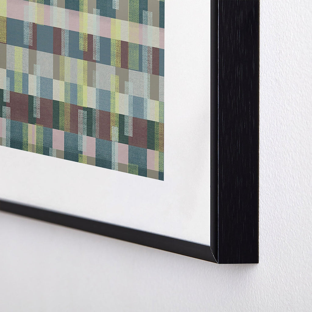 Marta Barragan Camarasa Dynamic Linear Blocks Metal Framed Art Print