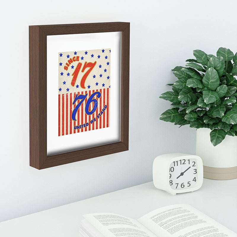 DENY Designs 1776 Stars Recessed Framing Rectangle