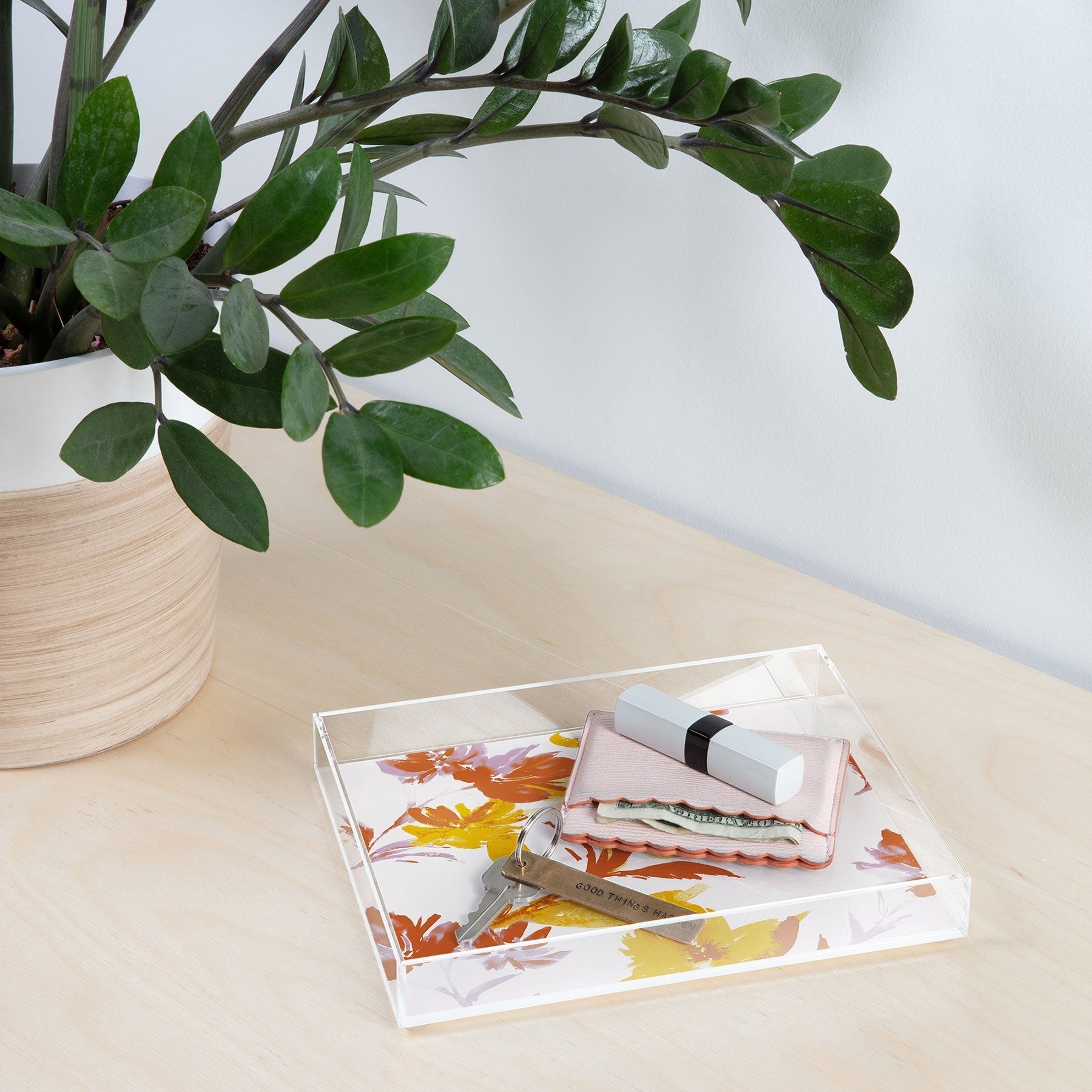 Gabriela Fuente Emma Floral Classic Acrylic Tray