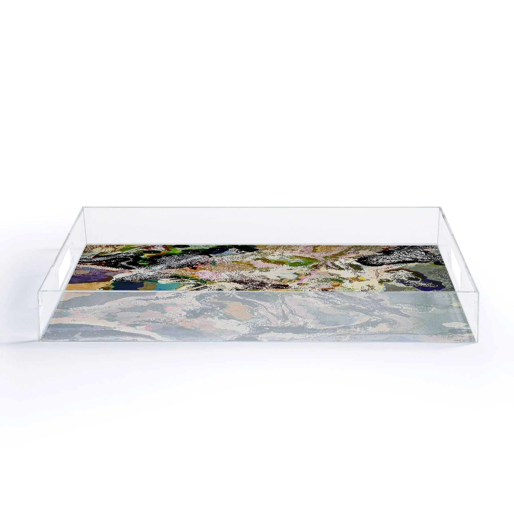83 Oranges Echoes Beneath the Surface Acrylic Tray