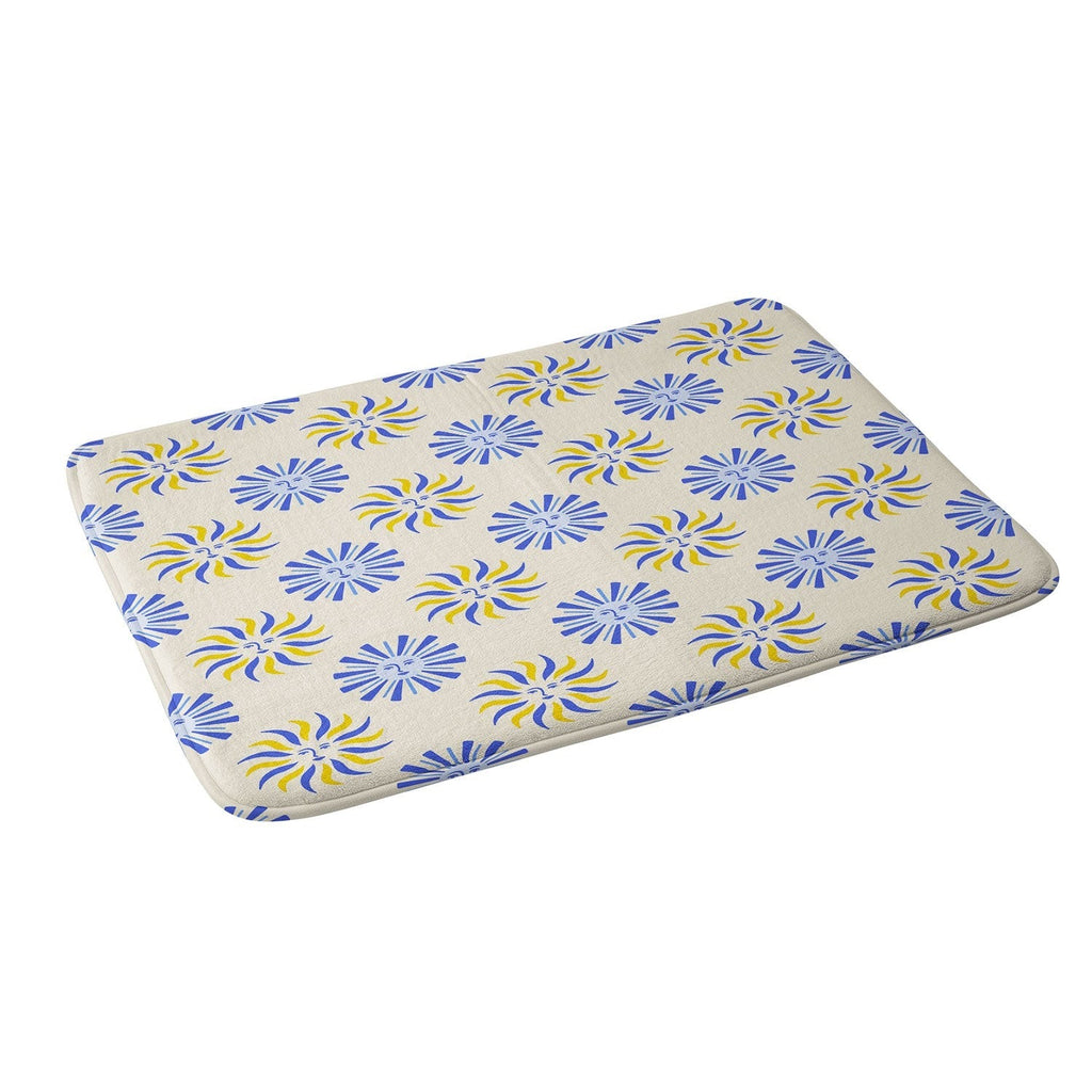 Design by Spark Dolce Vita Radial Sun Flames Memory Foam Bath Mat