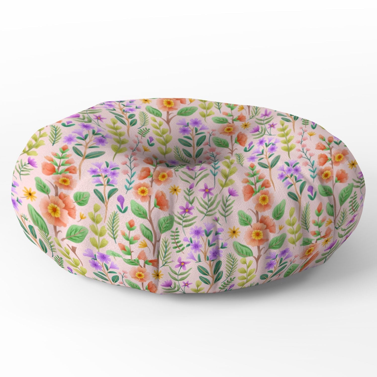 Pimlada Phuapradit Ditsy Spring Floral Floor Pillow Round