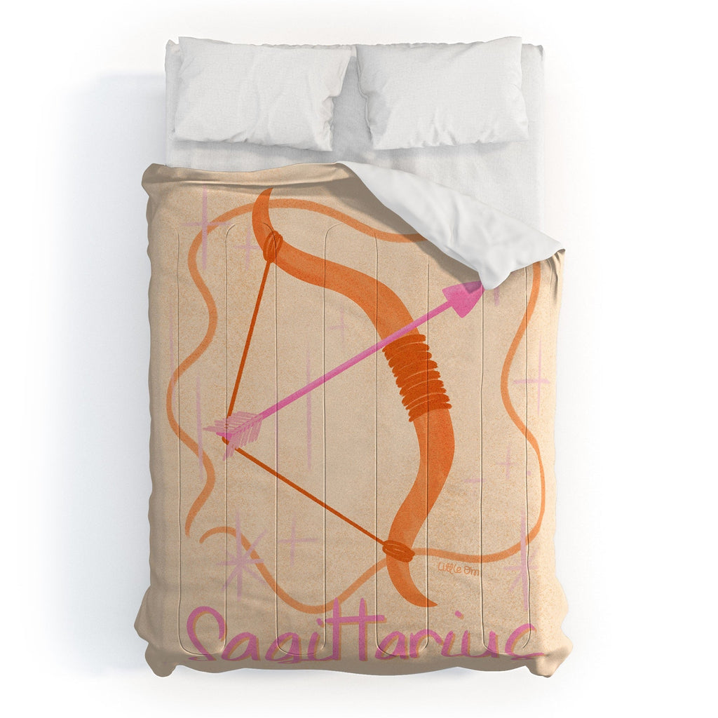 Little Om Zodiac Sign Sagittarius Comforter