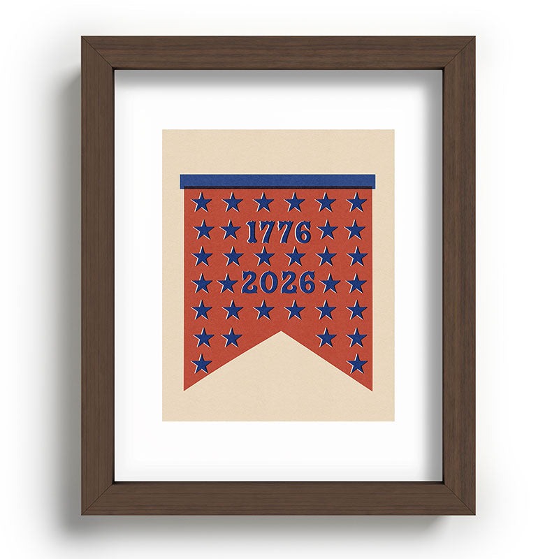 DENY Designs Star Banner Recessed Framing Rectangle