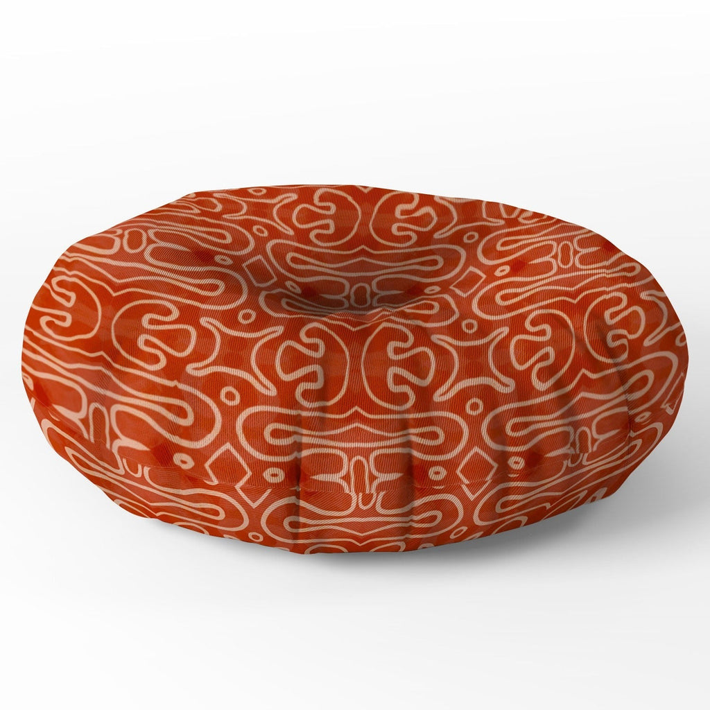 Mirimo Venexiana Burnt Orange Floor Pillow Round