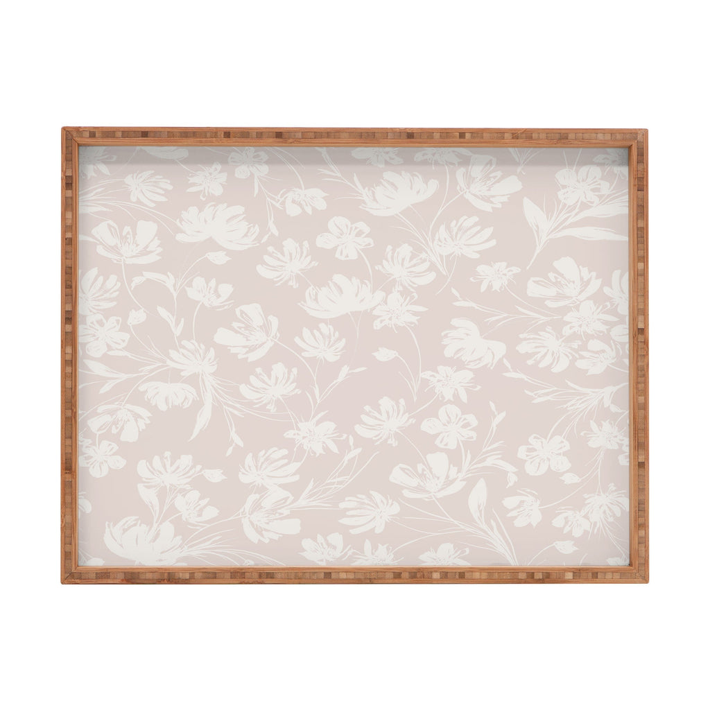 Gabriela Fuente Martine Neutral Rectangular Tray