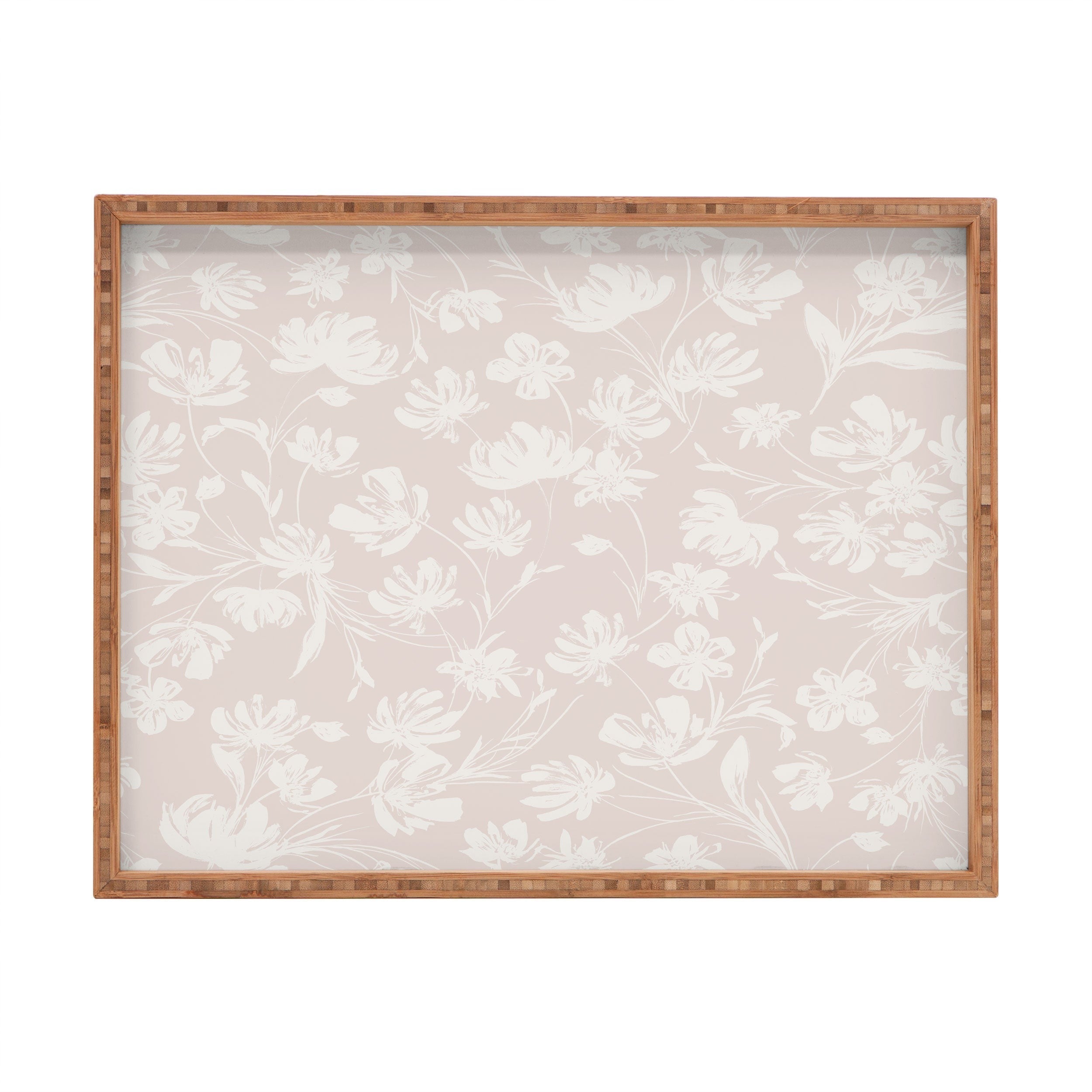 Gabriela Fuente Martine Neutral Rectangular Tray