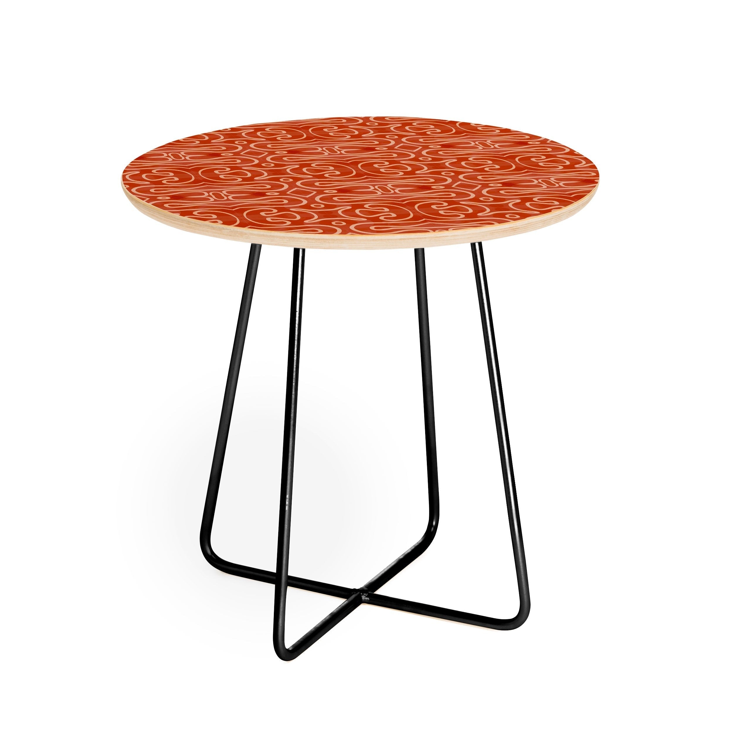 Mirimo Venexiana Burnt Orange Round Side Table